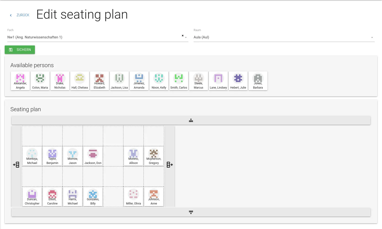 New App: Seating Plans